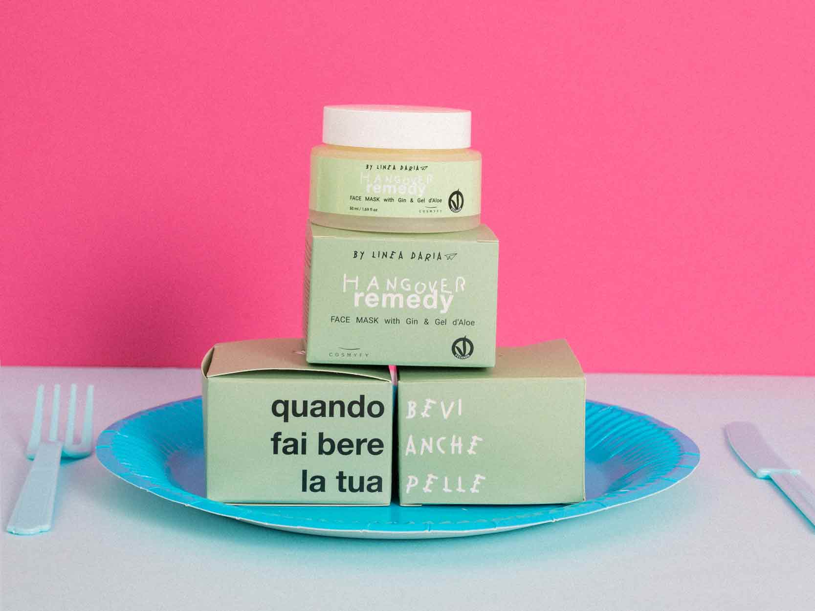 Editoriale maschera viso post sbornia