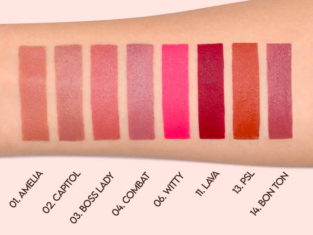 Applicazione rossetto semi-matte
