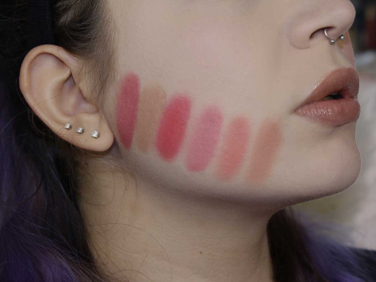 swatch blush ispirati a Biancaneve