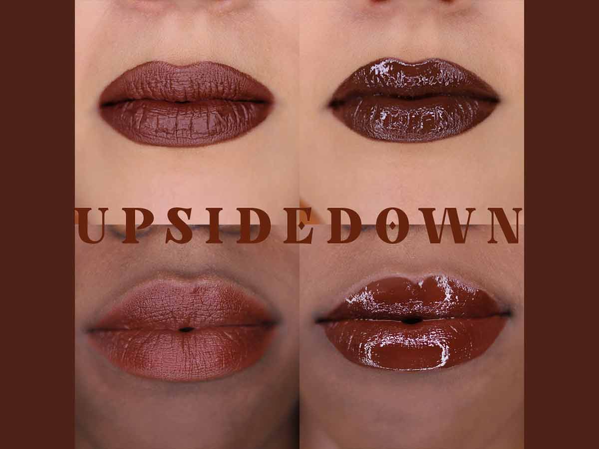 applicazione kit labbra con colori vintage