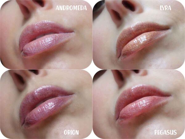 Applicazione lip gloss