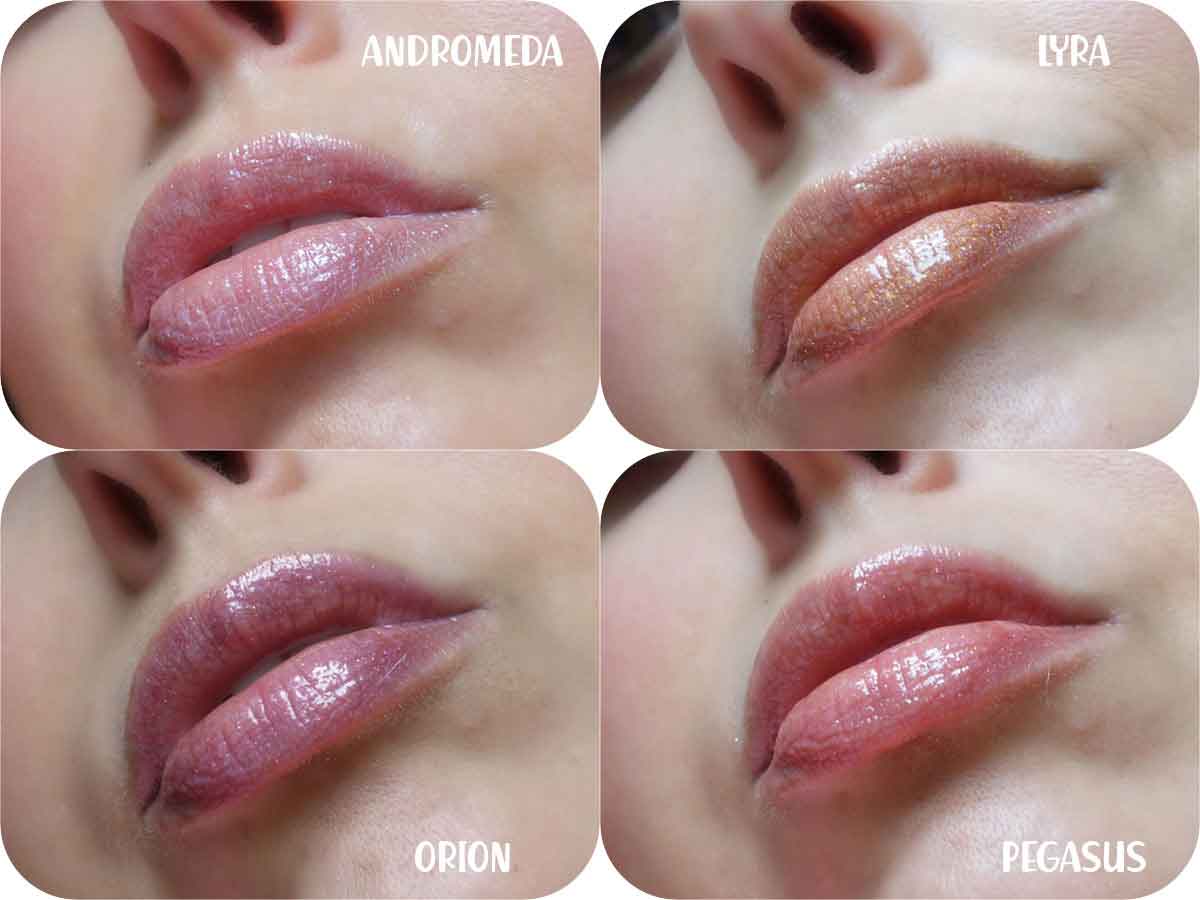 Applicazione lip gloss
